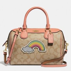 Coach F73122 Mini Bennett Satchel Rainbow Motif